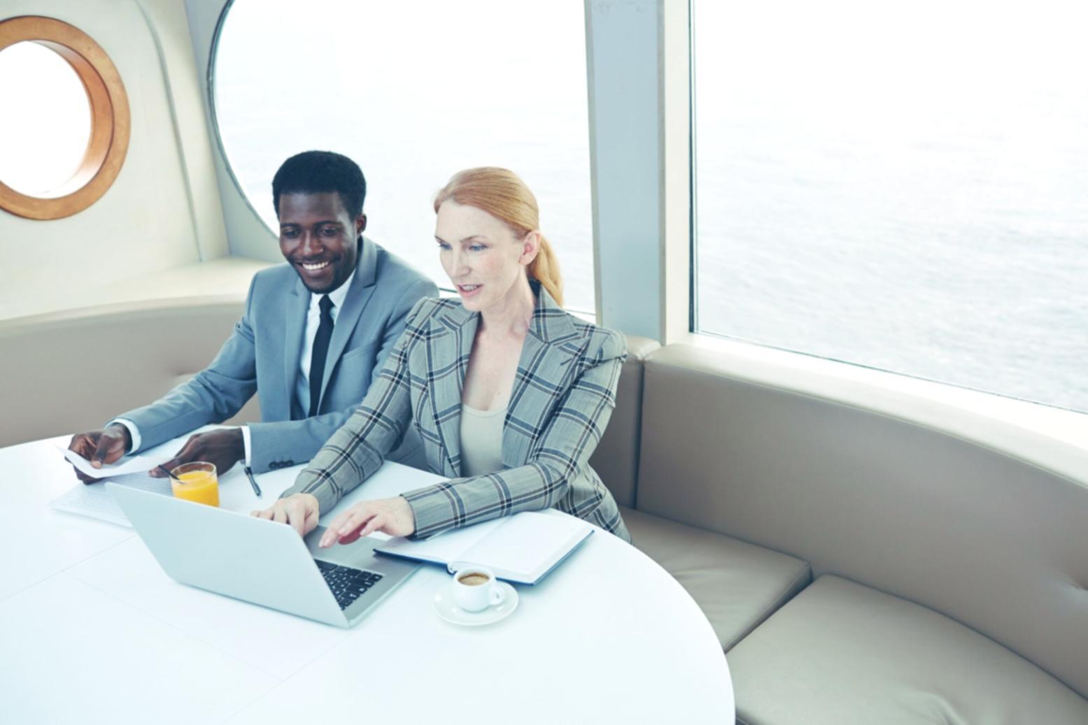 Professional SEO consultation workspace